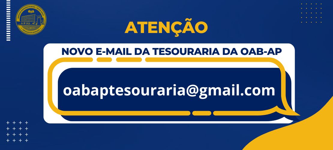 Novo e-mail da Tesouraria